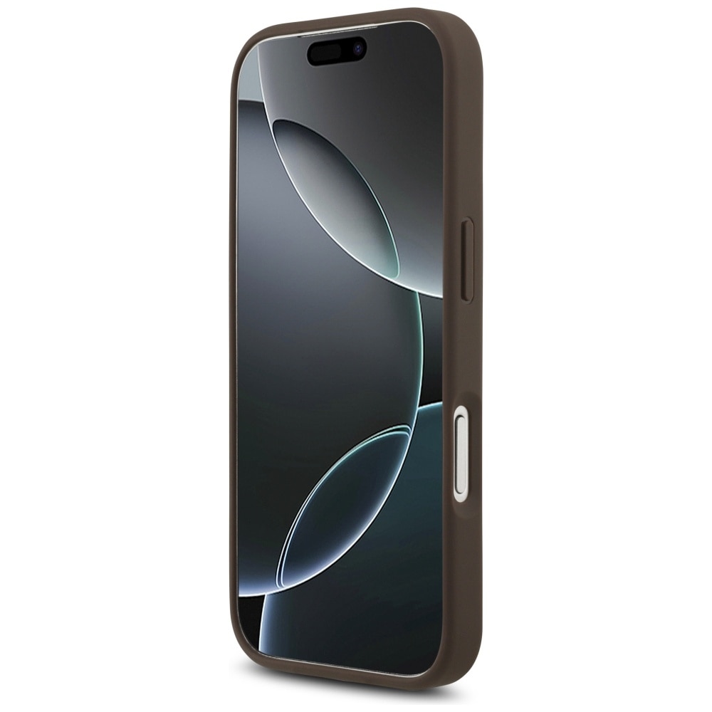 Husa pentru iPhone 17 Pro Max - Guess Hardcase 4G Big Logo - Maro