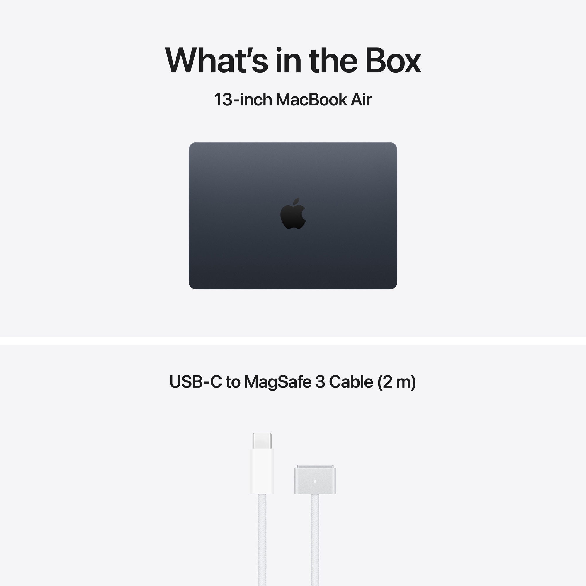 MacBook Air 13.6" Retina/Apple M5 (CPU 10-core, GPU 10-core, NeuralEngine16-core)/16GB/512GB - Midnight - INT KB (No Adapter) - 2026 (CTO from MDHE4RO/A)