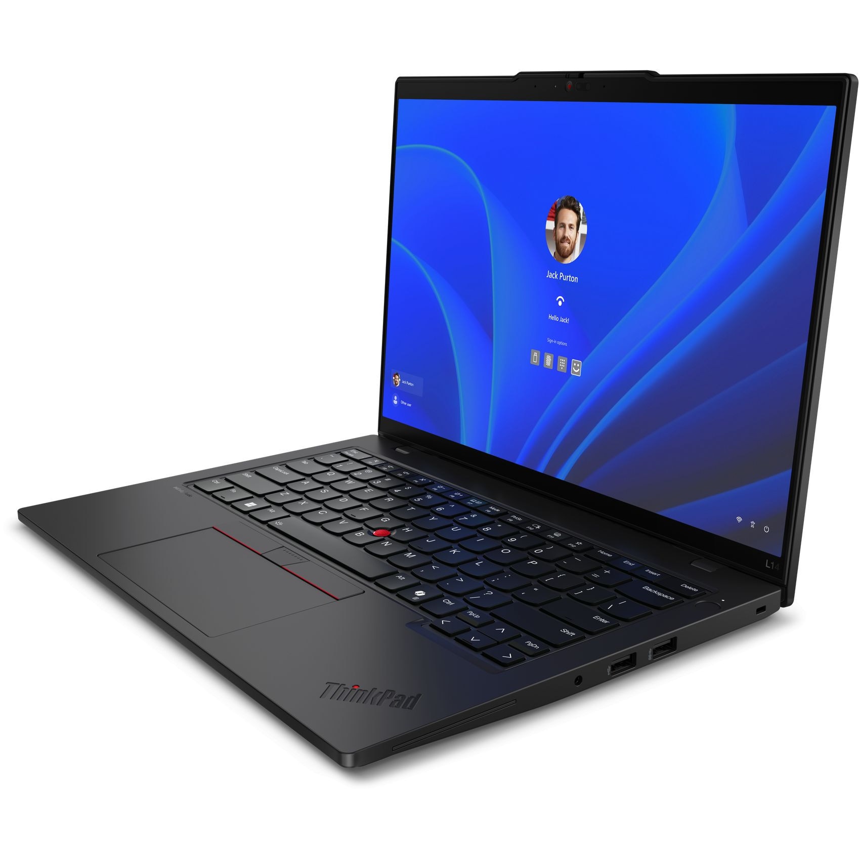 Laptop Lenovo ThinkPad L14 Gen 5 (Intel), 14" WUXGA 1920x1200 IPS 400nits Touch Screen, Intel Core Ultra 5 125U 12-core, 40 GB DDR5, 256 GB SSD m2 PCIe, Intel Graphics, Windows 11 Pro, 1.40 kg. Black