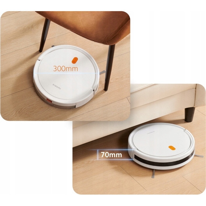Robot aspirator Xiaomi E5, mop, 110 minute autonomie, alb, 32.1x8.2x32.2cm