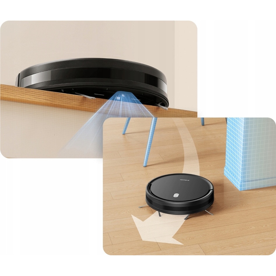 Robot aspirator Xiaomi E5, mop, 110 minute autonomie, alb, 32.1x8.2x32.2cm