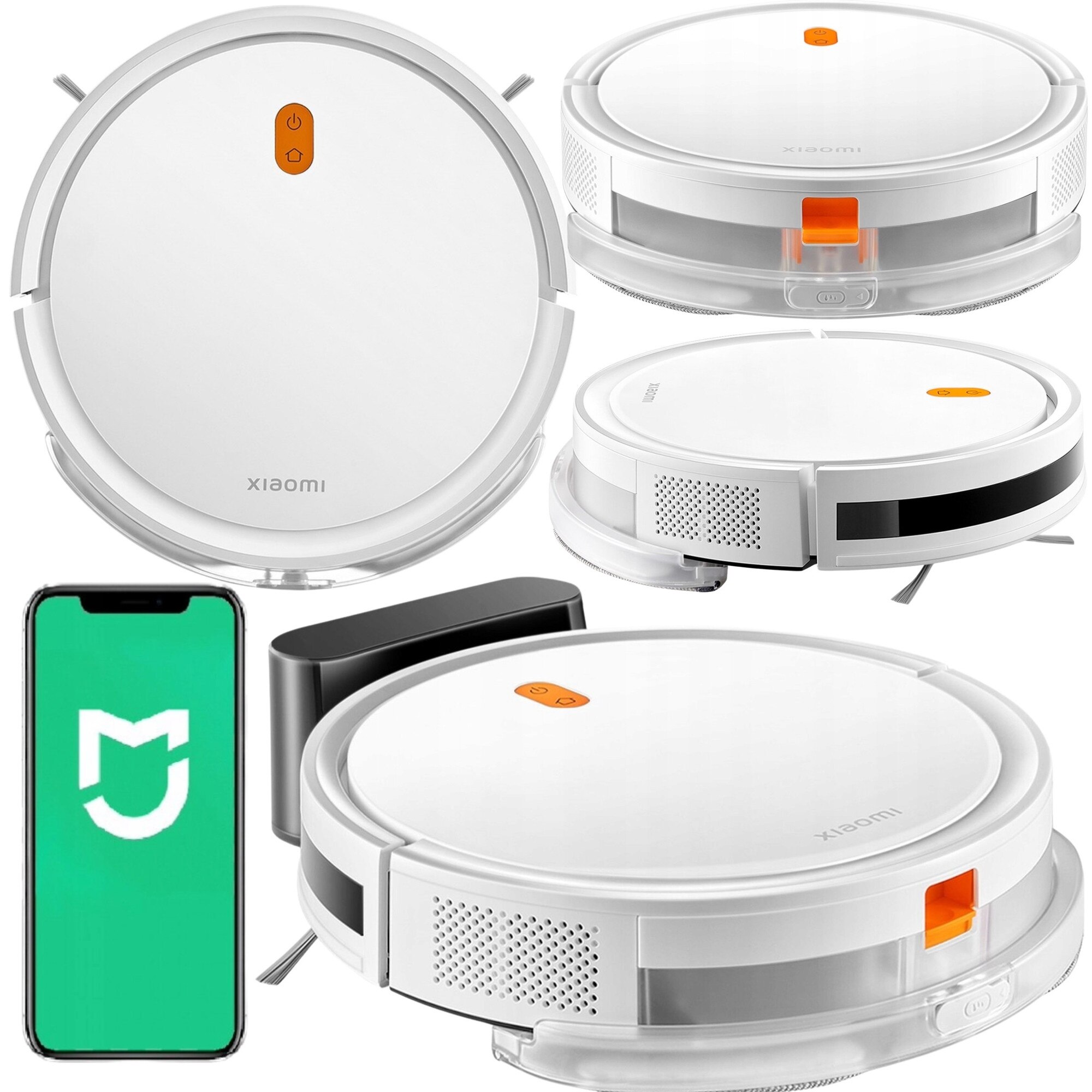 Robot aspirator Xiaomi E5, mop, 110 minute autonomie, alb, 32.1x8.2x32.2cm