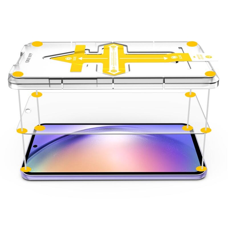 Folie sticla transparenta cu sistem de montare Mobile Origin Screen Guard compatibila cu Samsung Galaxy A55 5G
