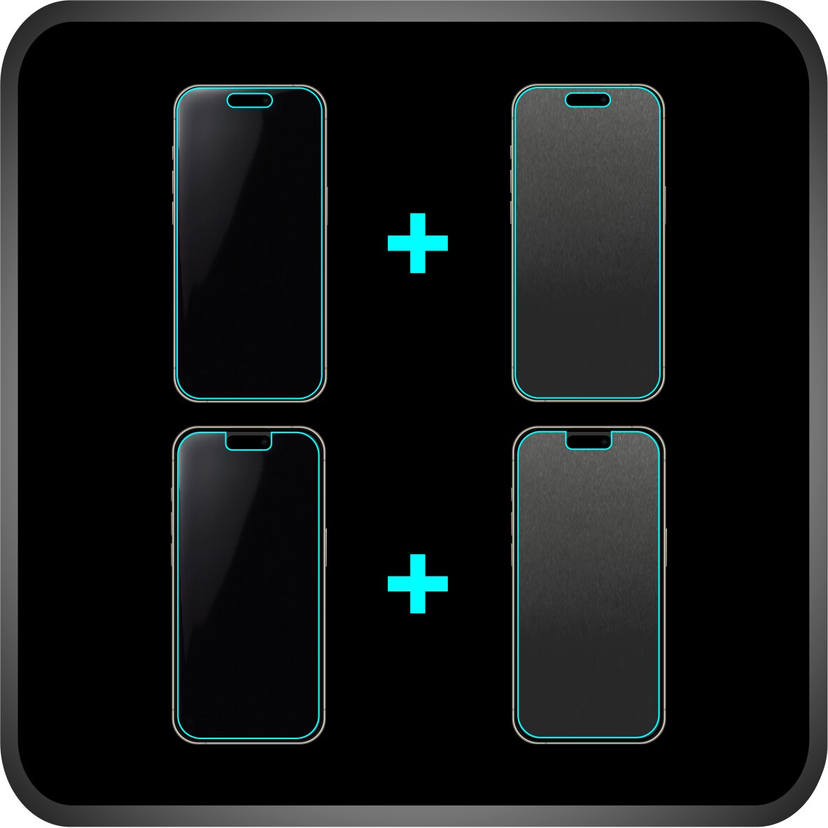 Set 4X Folie Protectie Ecran Folie24, pentru Samsung Galaxy S24 Ultra, 2X Ultra-Clear + 2X Mate, Acoperire Full-Display si Case-Friendly, Adezive, Flexibile cu Auto Regenerare