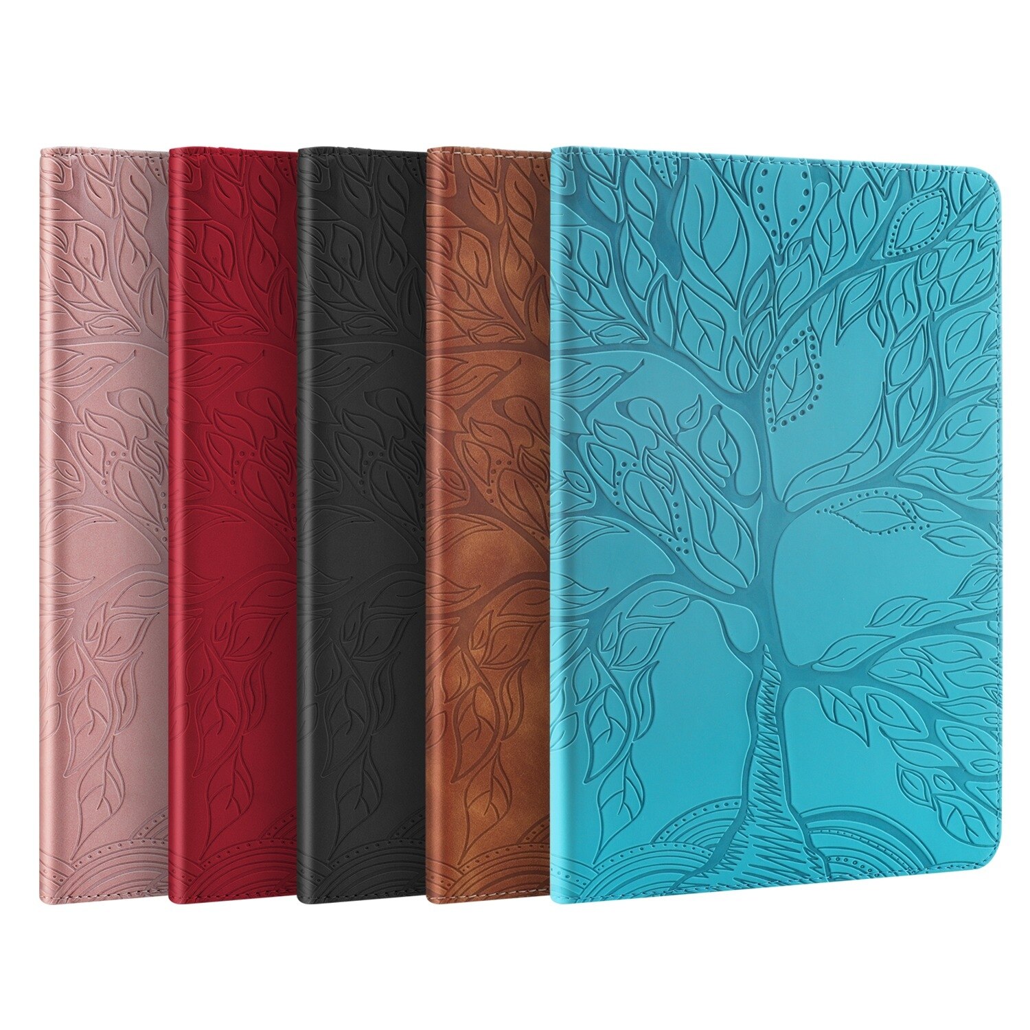 Husa tableta pentru Lenovo Tab P12 / Xiaoxin Pad Pro 12.7, serie Life Tree, design orizontal din piele, culoare maro