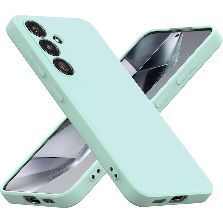 Husa pentru Samsung Galaxy S24 Premium Silicon Daden®, Protectie Camera, Antisoc, Calitate Premium, Verde menta
