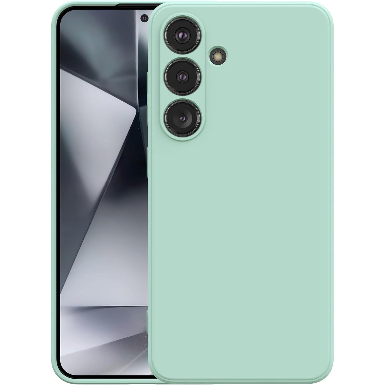Husa pentru Samsung Galaxy S24 Premium Silicon Daden®, Protectie Camera, Antisoc, Calitate Premium, Verde menta