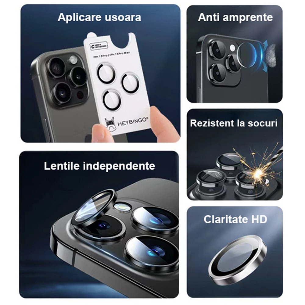Protectie Camere Pentru Apple iPhone 14/14 Plus HEYBINGO