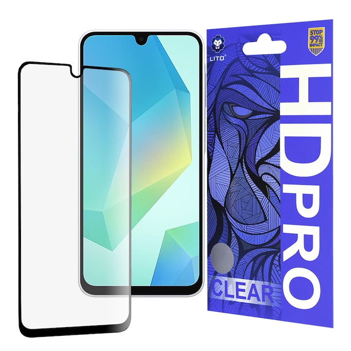 Folie pentru Samsung Galaxy A16 4G / A16 5G - Lito HD Pro Clear - Black