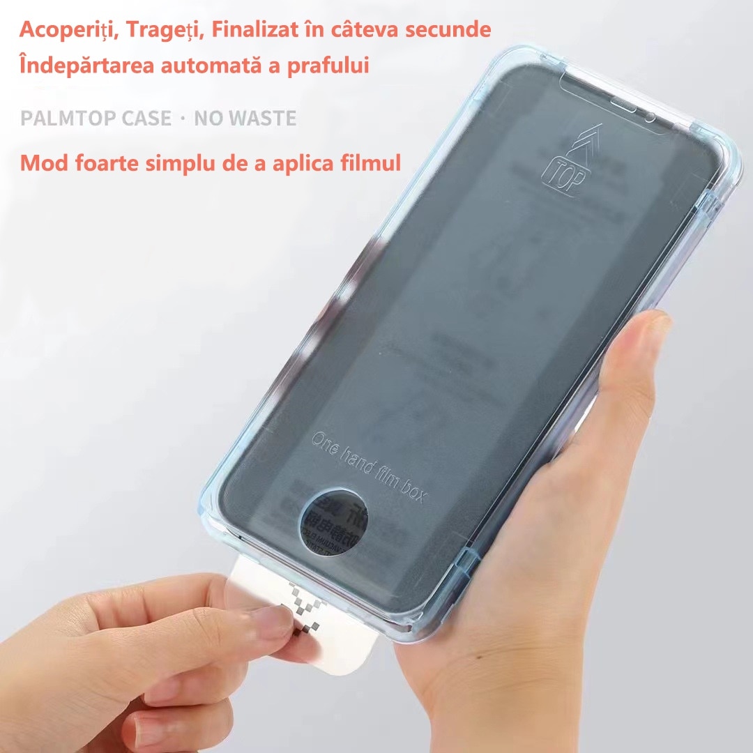Folii de protectie telefoane, Protector de ecran HD, Sticla securizata, Anti-amprenta, 9H+, Pentru iPhone 16, Ultra-clear, Vine cu un dispozitiv simplu de instalare pentru o pozitionare precisa