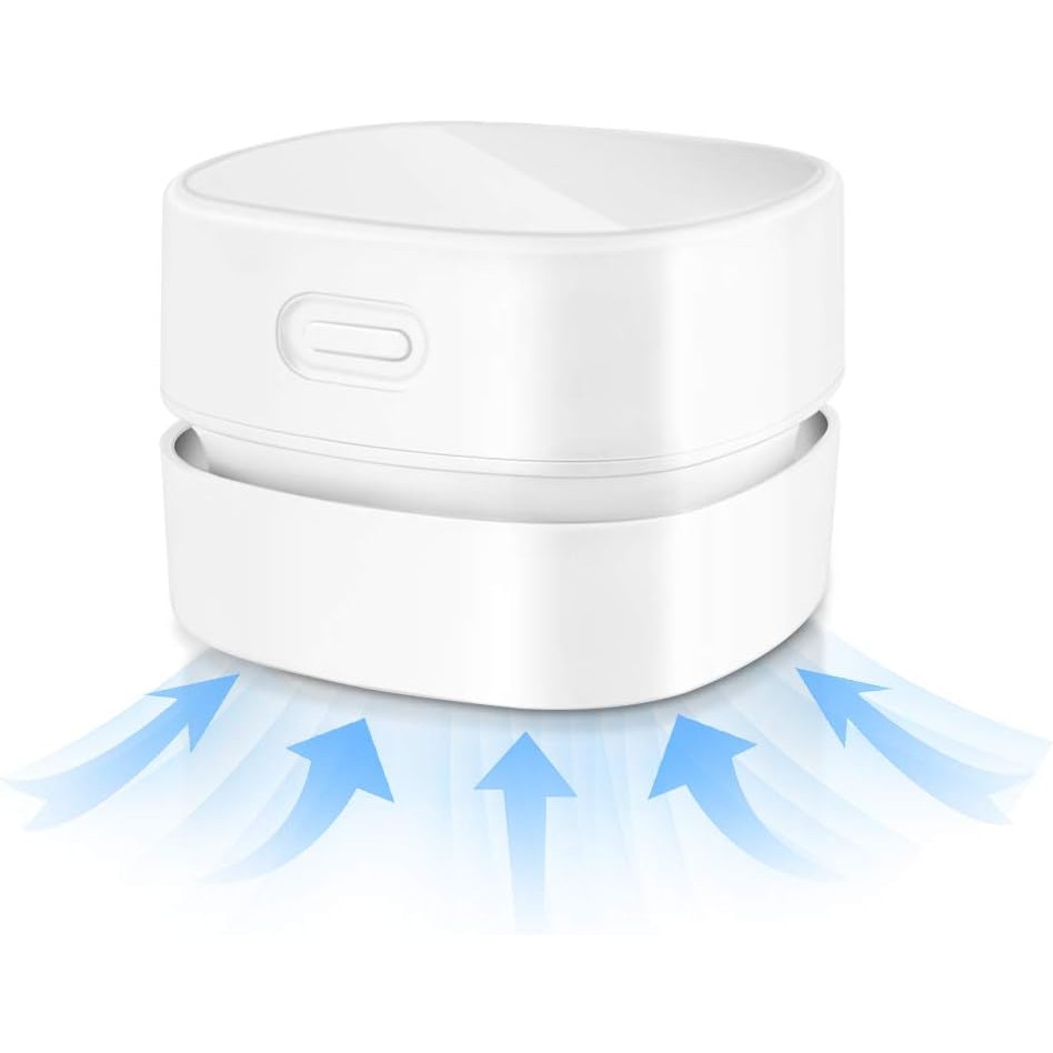 Aspirator desktop fara fir, mini, reincarcabil USB, pentru firimituri si praf, portabil, compact