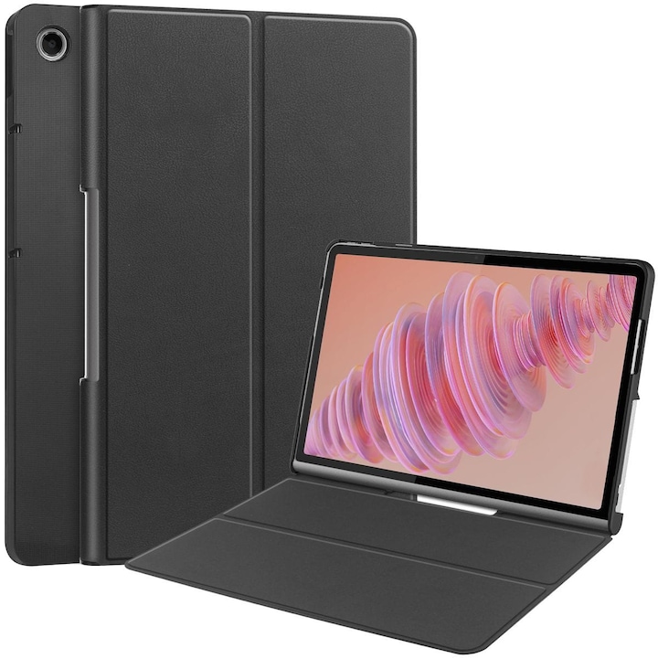 Husa tableta Bizon Case Tab Croc pentru Lenovo Tab Plus 11.5" 2024, Negru