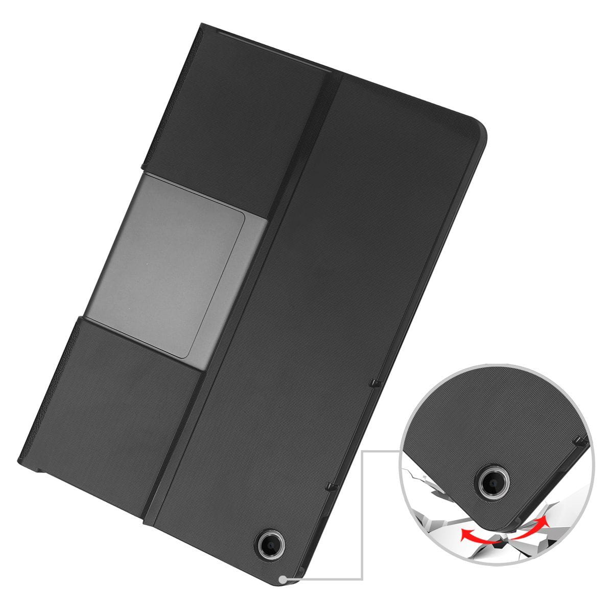 Husa tableta Bizon Case Tab Croc pentru Lenovo Tab Plus 11.5" 2024, Negru