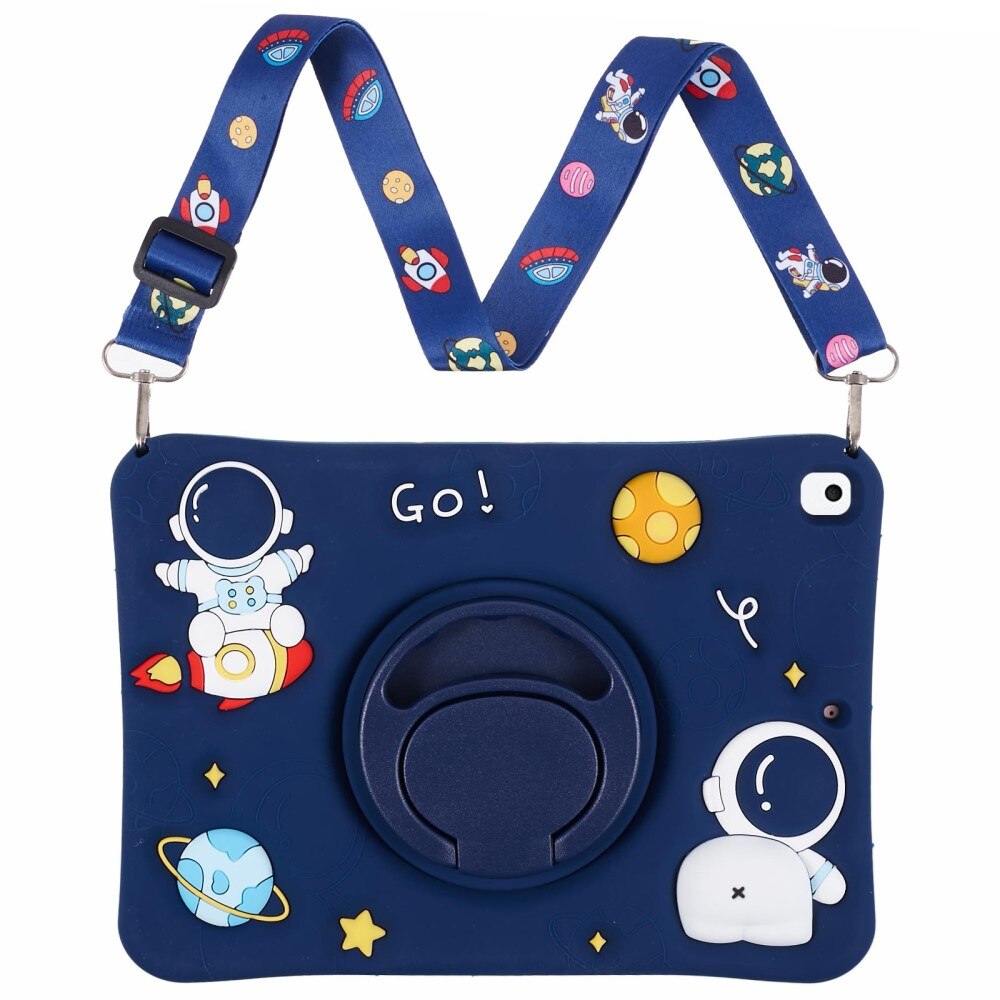 Husa tablete XGSM, Astronaut, albastru marin, pentru iPad 10.2 2021/2020/2019
