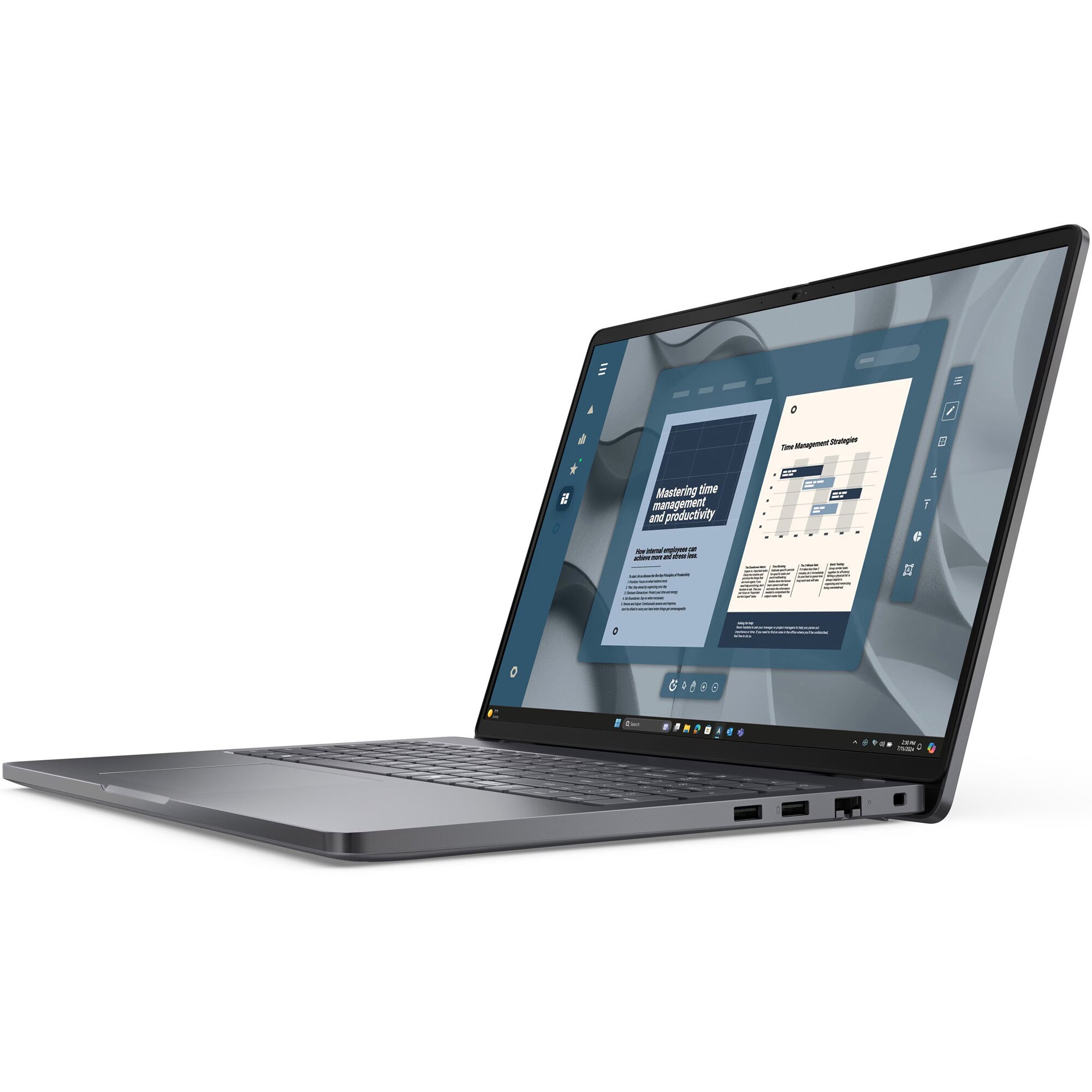 Laptop Dell Pro 16, 16 inch 1920 x 1200, AMD 220 6 C / 12 T, 3.2 GHz - 4.9 GHz, 3 MB 16 MB cache, 16 GB DDR5, 512 GB SSD, AMD Radeon 740M, Windows 11 Pro
