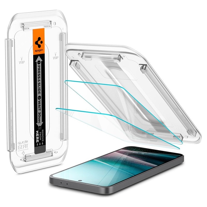 Spigen Glas.TR EZ Fit 2-Pack - Sticla securizata pentru Samsung Galaxy A36 5G, 9H, transparent, 158x73mm