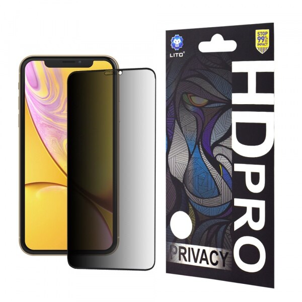 Folie pentru iPhone XR / 11 - Lito HD Pro Privacy - Black