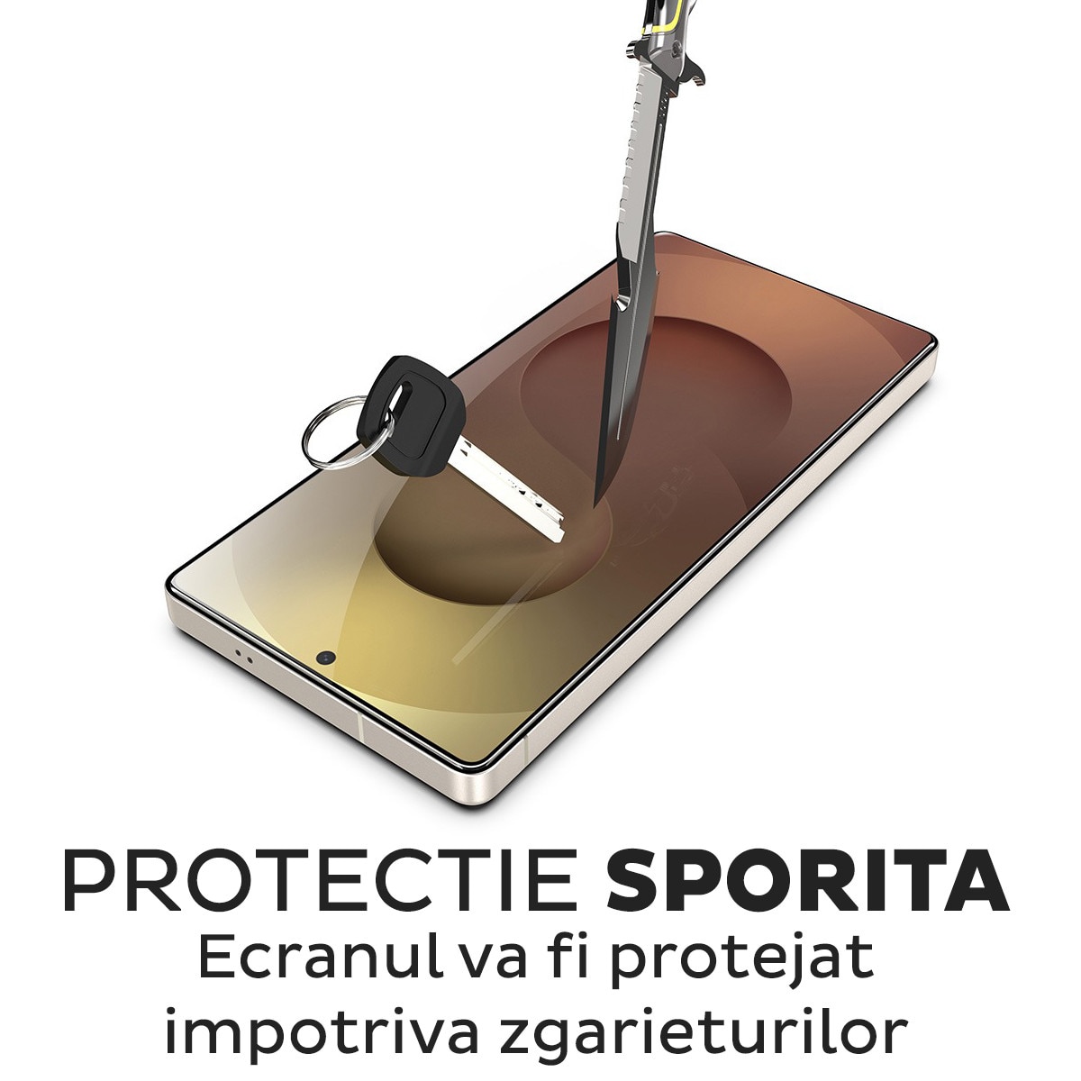 Pachet 2 buc Folie Sticla pentru Samsung Galaxy S25 Plus / Galaxy S24 Plus Daden TitanGlass, Kit de instalare usoara si rapida cu dispozitiv de potrivire automata, Protectie Profesionala, Ultra Rezistenta, Transparenta