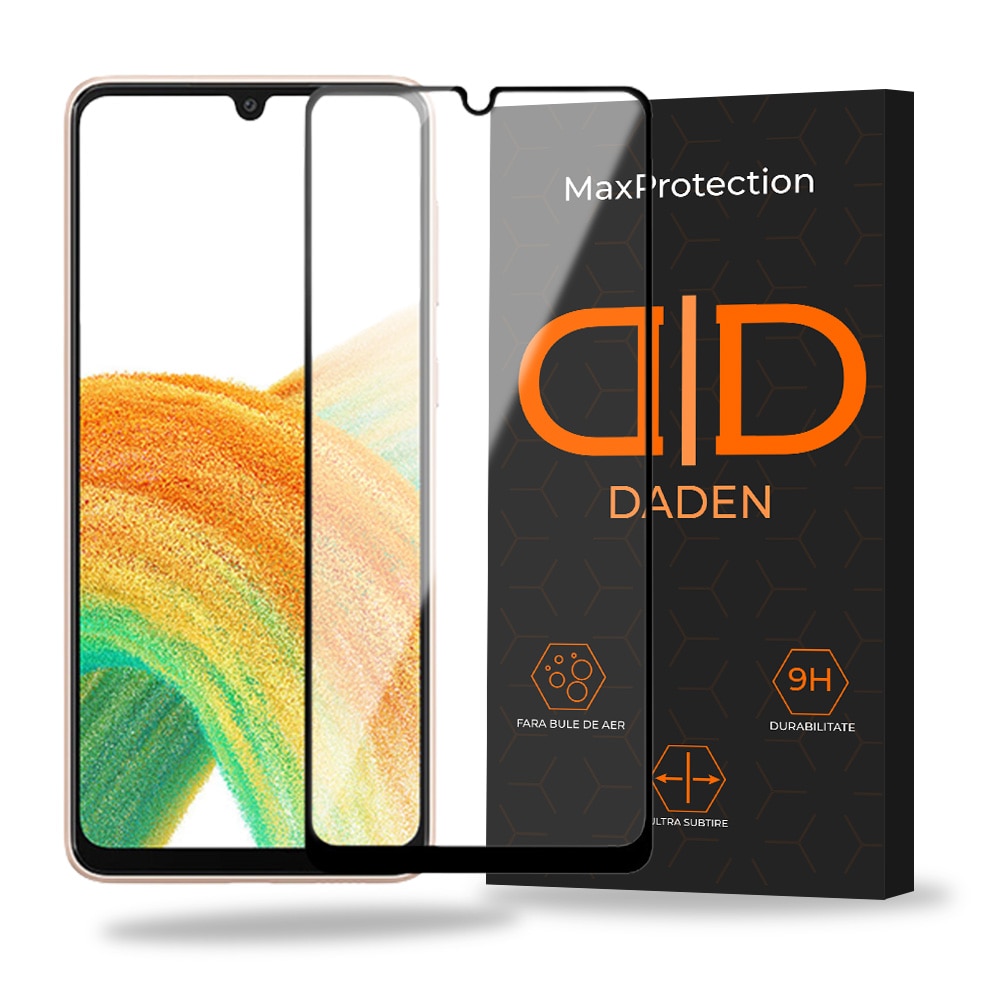 Folie Sticla Daden MaxProtection pentru Samsung A31/A32, Full Cover, Protectie Profesionala, Ultra Rezistenta, Calitate Premium