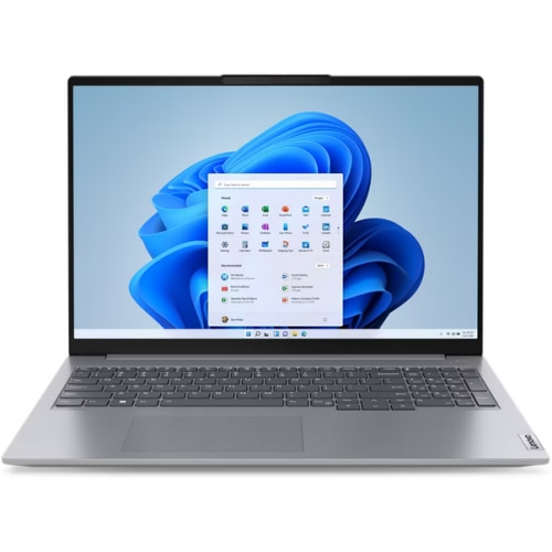 Laptop Lenovo ThinkBook 16, 16" WUXGA, Intel® Core™ i3 1315U pana la 4.5 GHz, 8 GB RAM DDR5 5200, 512 GB SSD, Intel® UHD Graphics, Windows 11 Pro, Arctic Grey 512 GB
