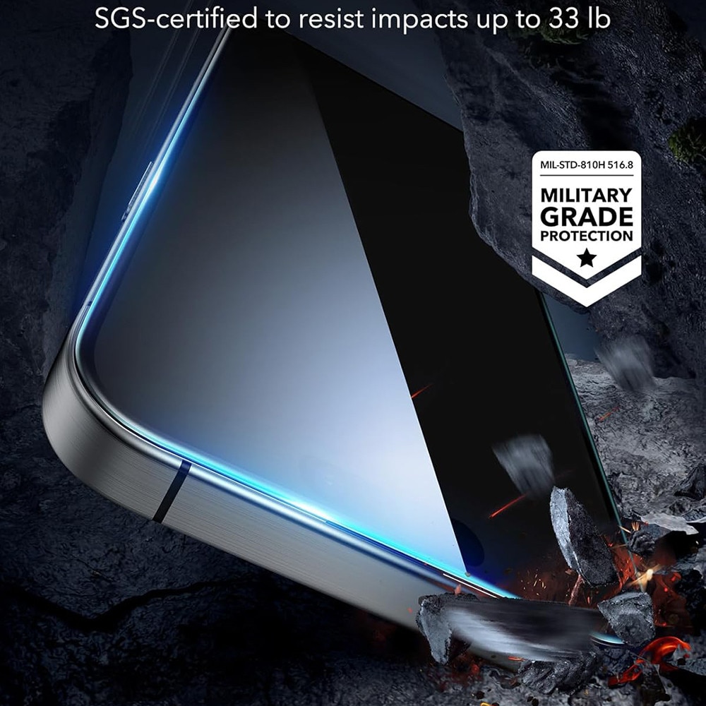 Folie pentru iPhone 17 / iPhone 16 Pro (set 3) - ESR Tempered Glass - Clear