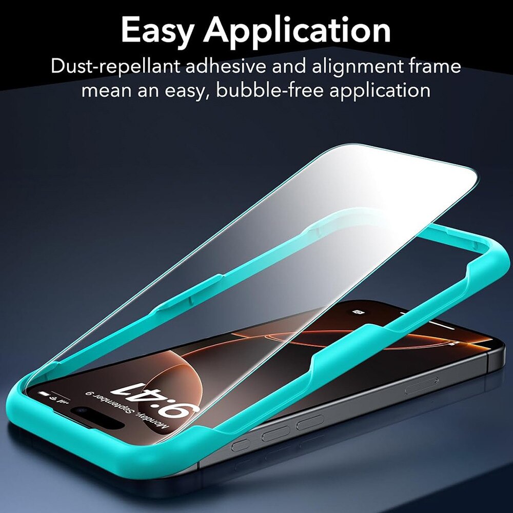 Folie pentru iPhone 17 / iPhone 16 Pro (set 3) - ESR Tempered Glass - Clear