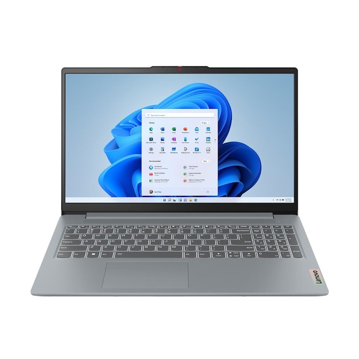 Laptop Lenovo IdeaPad Slim 3 15IAH8, 15.6 inch 1920 x 1080, Intel Core i5-12450H 8 C / 12 T, 3.3 GHz - 4.4 GHz, 12 MB cache, 8 GB LPDDR5, 512 GB SSD, Intel UHD Graphics, Windows 11 Home