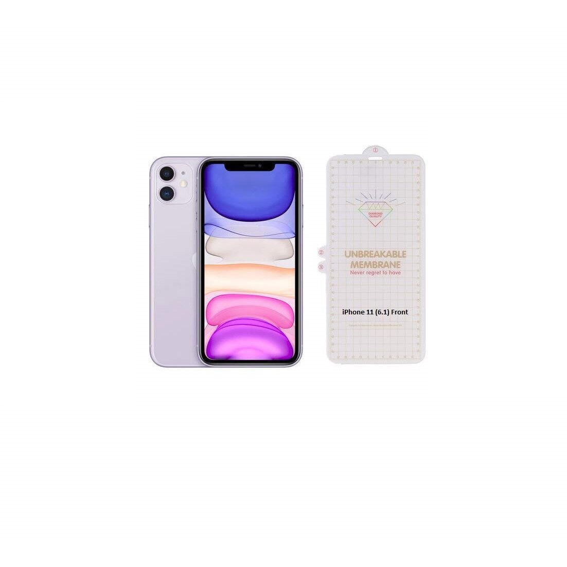 Folie de protectie ecran Hydrogel din silicon, TPU, compatibila cu iPhone 11, acopera tot ecranul, transparenta