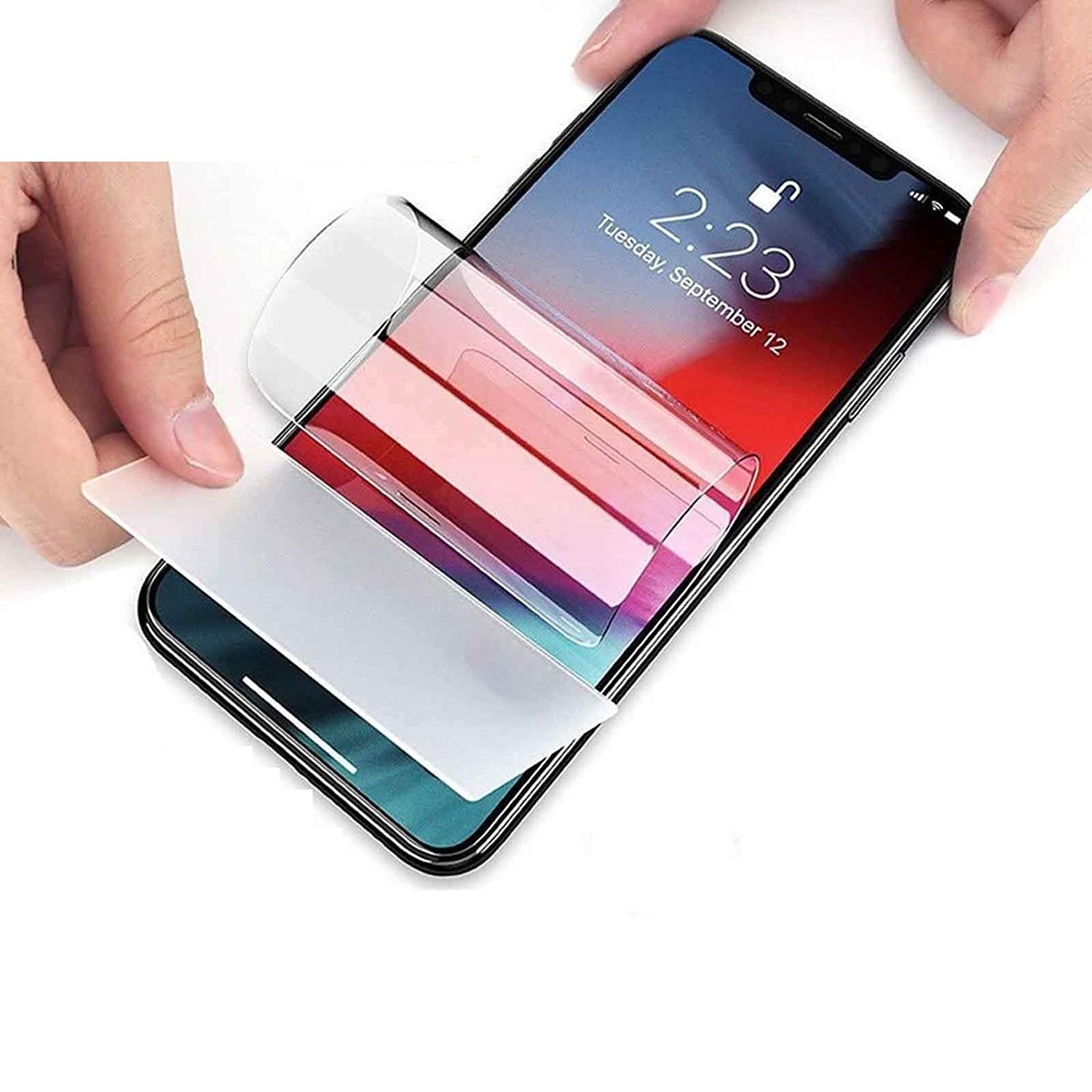 Folie de protectie ecran Hydrogel din silicon, TPU, compatibila cu iPhone 11, acopera tot ecranul, transparenta