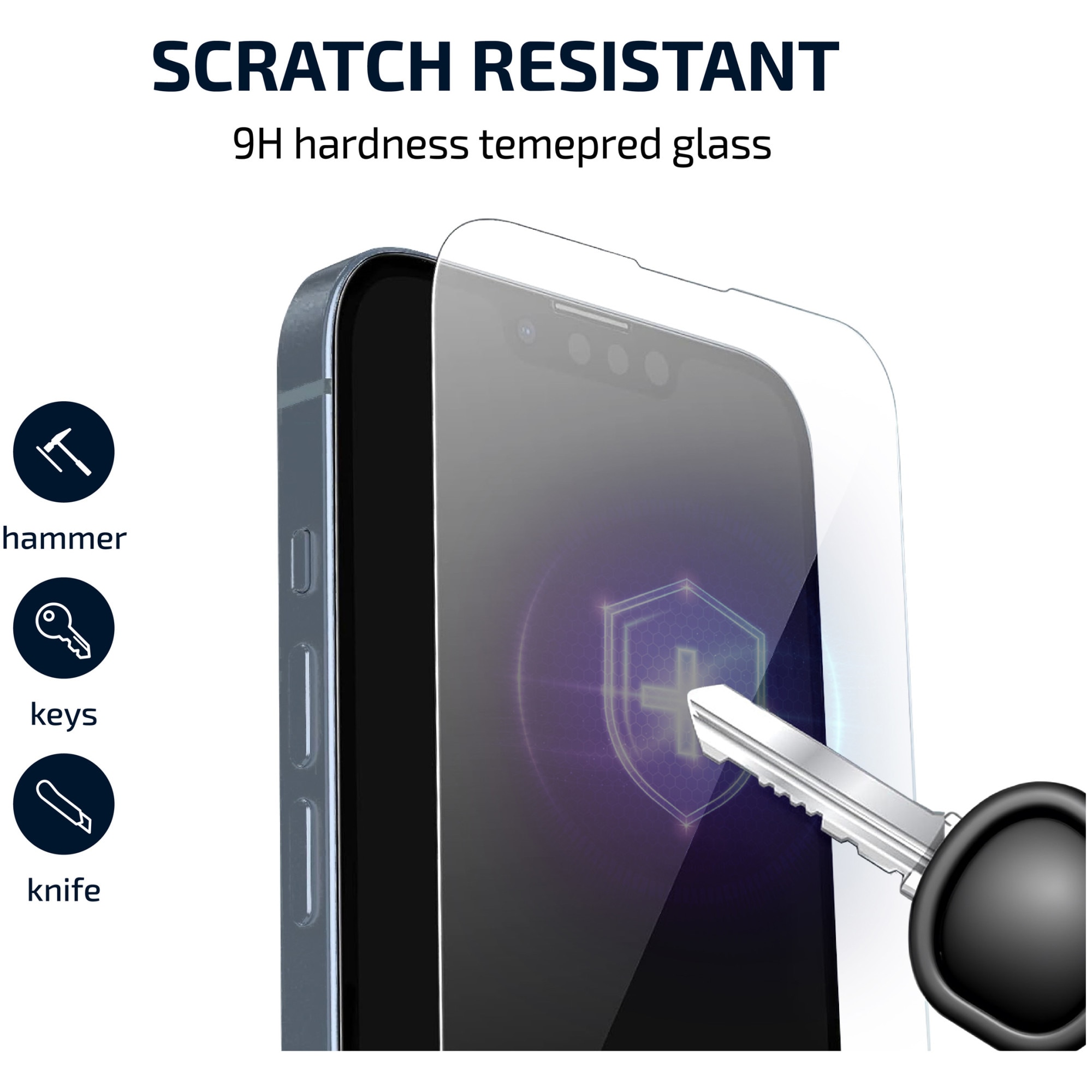 Folie de protectie ecran x 2 cu extra protectie pentru difuzor A+ pentru iPhone 14 Plus