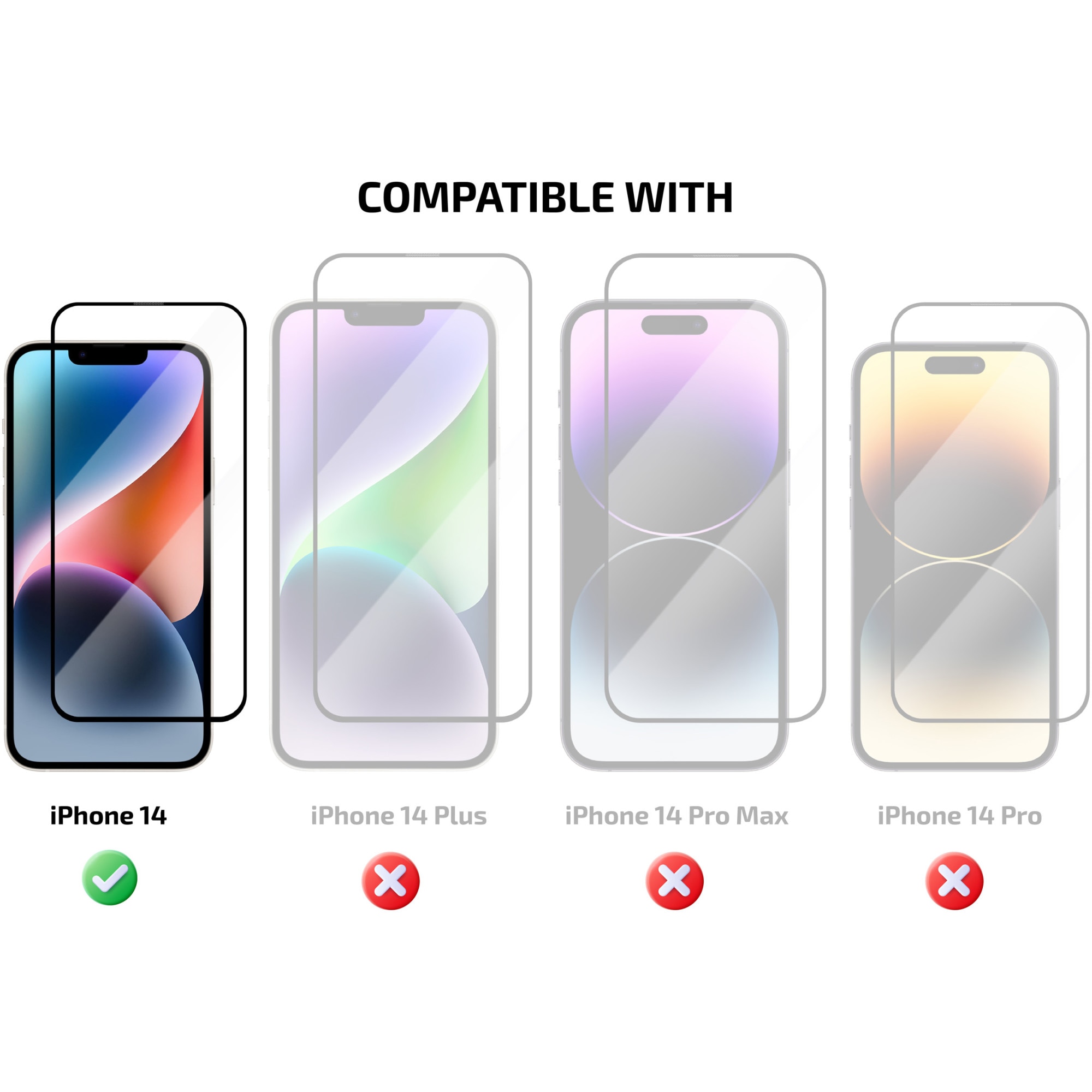 Folie de protectie ecran x 2 cu extra protectie pentru difuzor A+ pentru iPhone 14 Plus