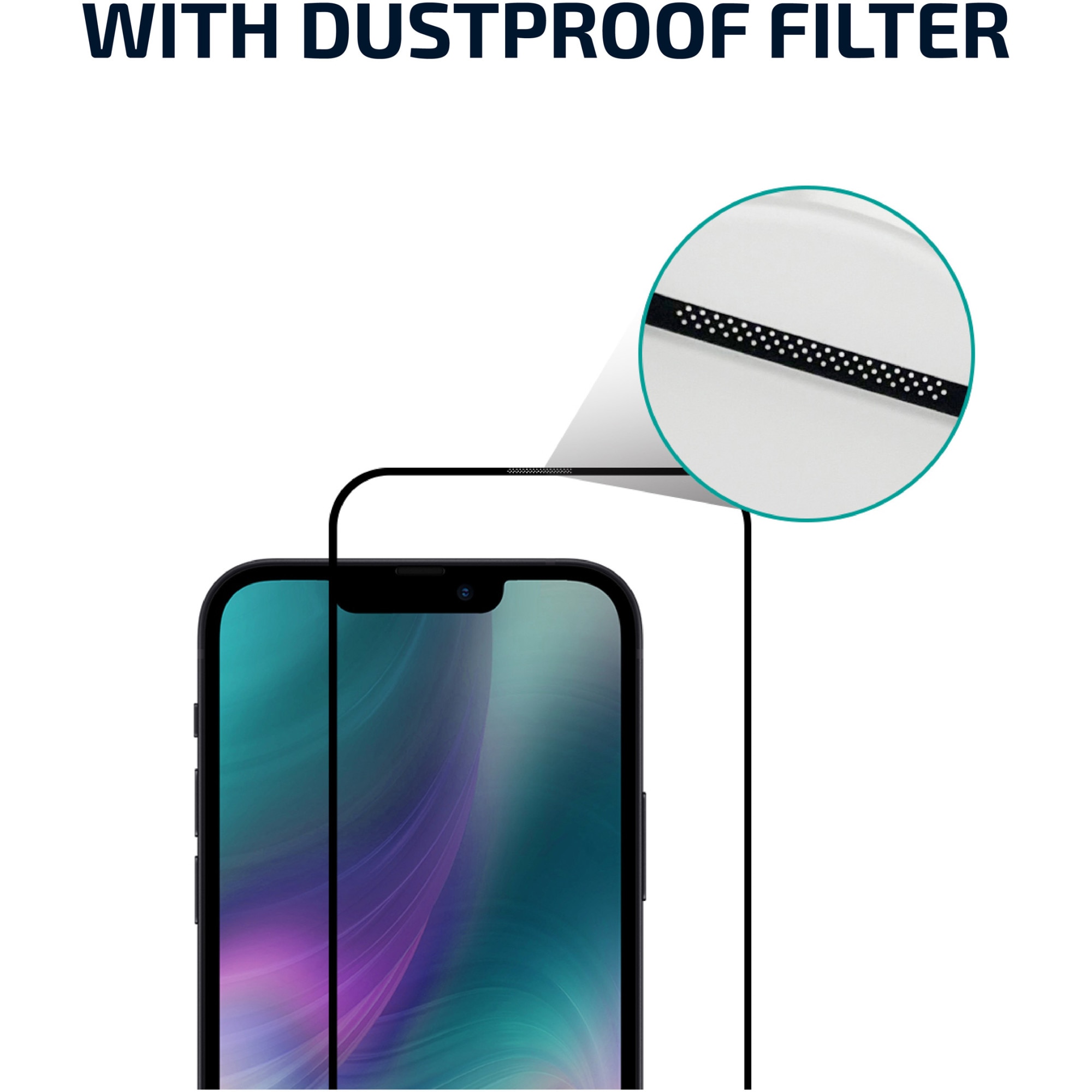 Folie de protectie ecran x 2 cu extra protectie pentru difuzor A+ pentru iPhone 14 Plus