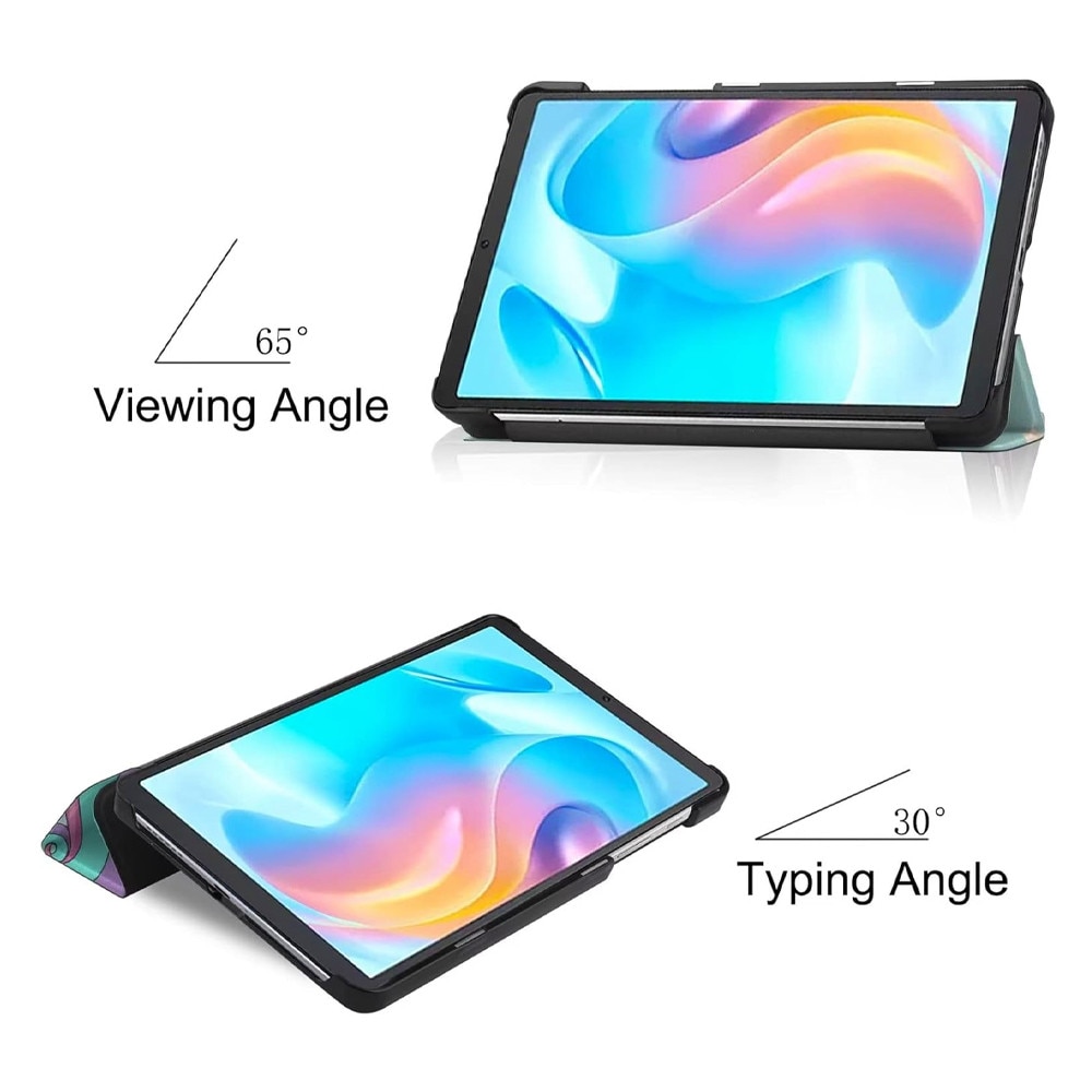 Husa tableta din piele pentru Xiaomi Pad 7 / 7 Pro, Protectie Completa, Functie de Stand, Albastru/Roz