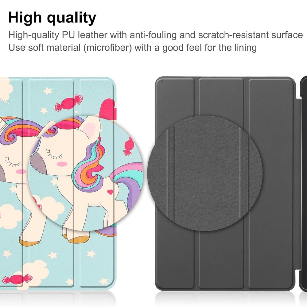 Husa tableta din piele pentru Xiaomi Pad 7 / 7 Pro, Protectie Completa, Functie de Stand, Albastru/Roz