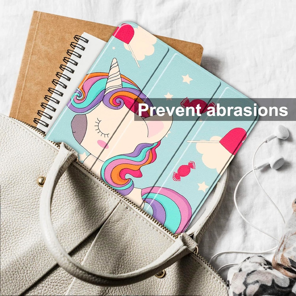Husa tableta din piele pentru Xiaomi Pad 7 / 7 Pro, Protectie Completa, Functie de Stand, Albastru/Roz