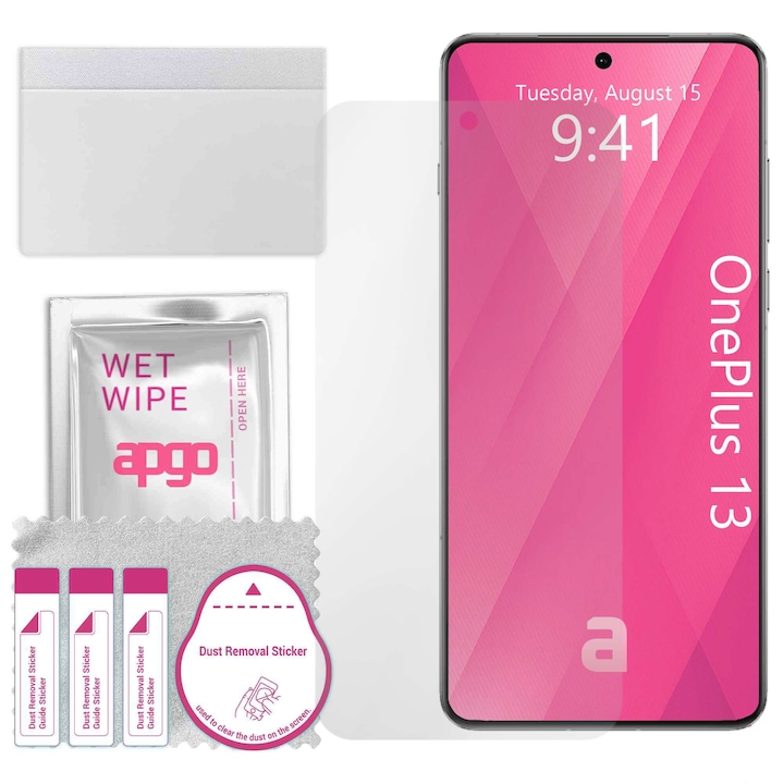 Folie de protectie apgo pentru OnePlus 13 – afisare completa, lucioasa, hidrogel, full glue, 5D