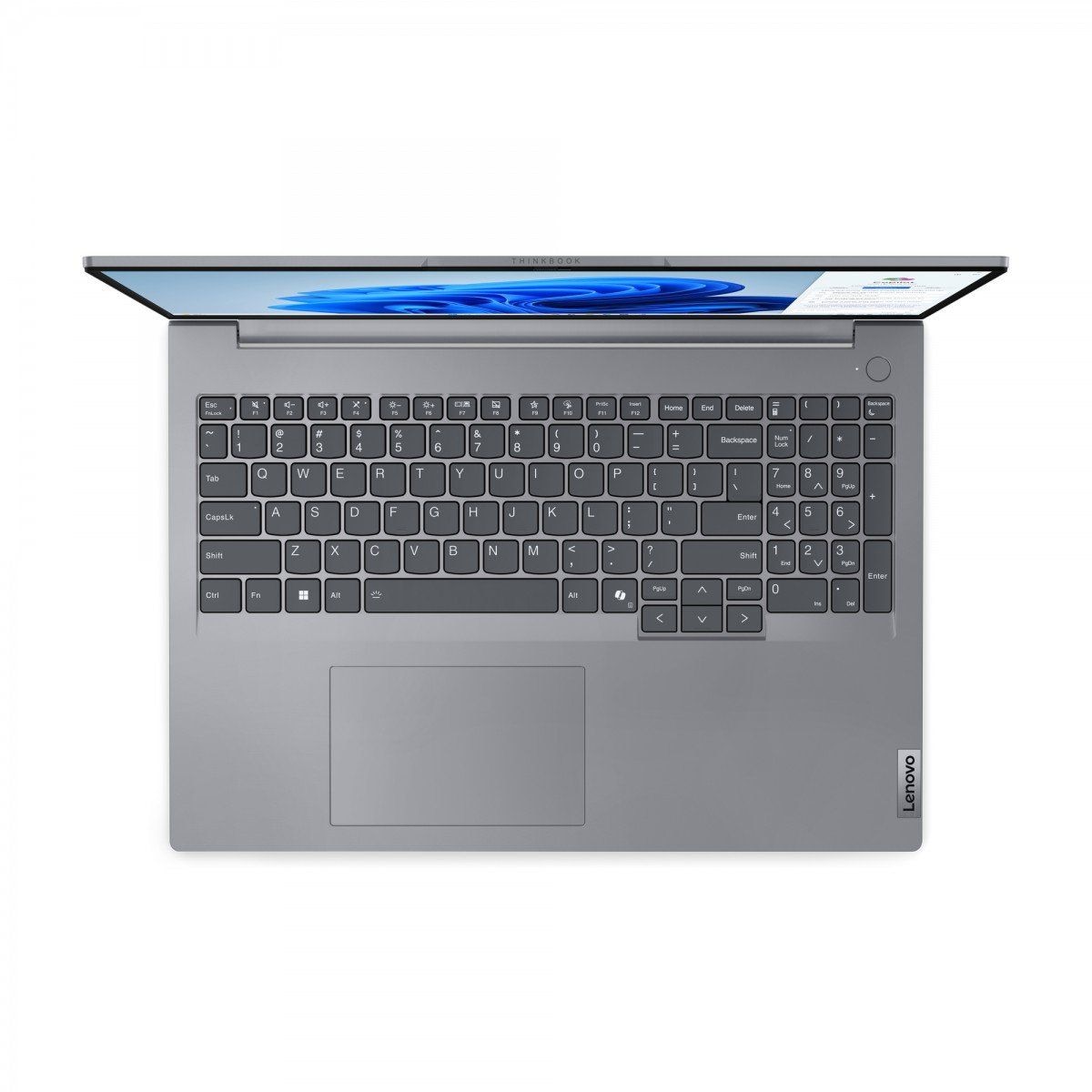 Laptop Lenovo ThinkBook 16 G7 21MS007YPB, 16 inch 1920 x 1200, Intel Core Ultra 5 125U 12 C / 14 T, 1.3 GHz - 4.3 GHz, 12 MB cache, 28 W, 16 GB DDR5, 512 GB SSD, Intel Graphics, Windows 11 Pro, Gri