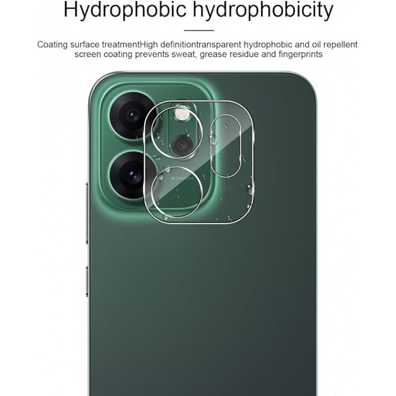 Folie protectie camera, 2 buc, sticla securizata 9H, transparenta, 0.33mm, OPPO Reno 14F