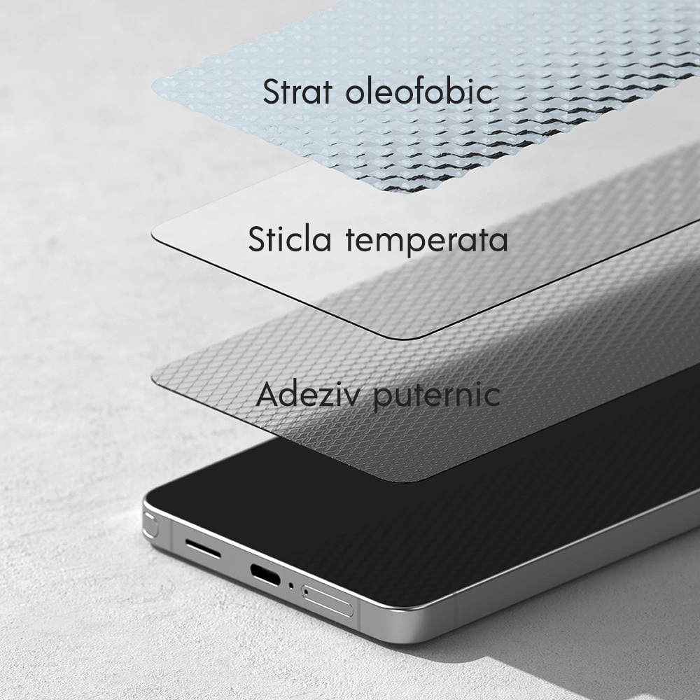 Pachet 2 buc Folie Sticla pentru Samsung Galaxy S26 Ringke Easy Slide, Kit de instalare usoara si rapida cu dispozitiv de potrivire automata, Protectie Profesionala, Ultra Rezistenta, Transparenta