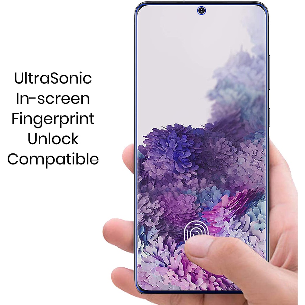 Folie Privacy Impact Flex compatibila cu OPPO K9, Polimer siliconic de 300 microni, Instalare fara lichid in 4 pasi, NanoLiq Technology, Compatibila cu senzorul de amprenta, Acoperire completa