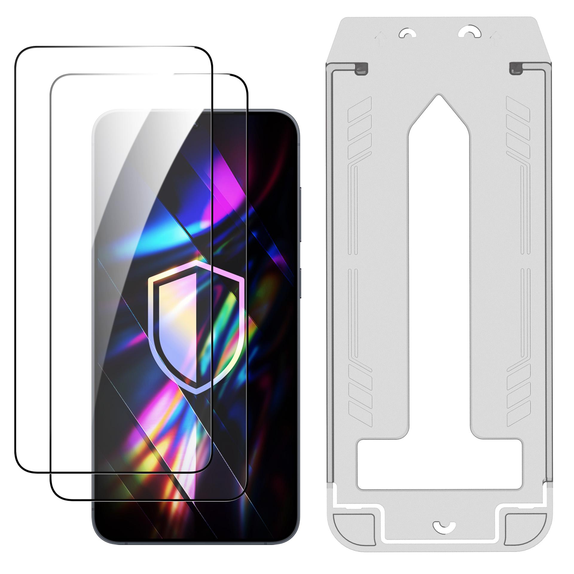 Set 2 folii protectie, sticla securizata 3mk HARDY, aplicator ProFIT, rezistență 9H, compatibil Samsung Galaxy S24 Plus/S25 Plus
