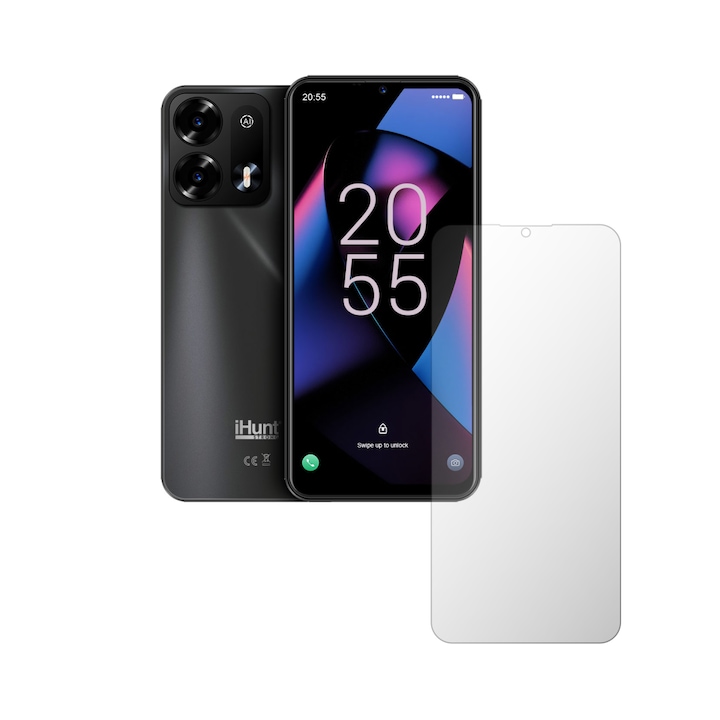 Folie Protectie Ecran Folie24, pentru iHunt S26 Ultra, 1X Ultra-Clear cu Acoperire Totala Full-Display, Adeziva, Flexibila cu Auto Regenerare