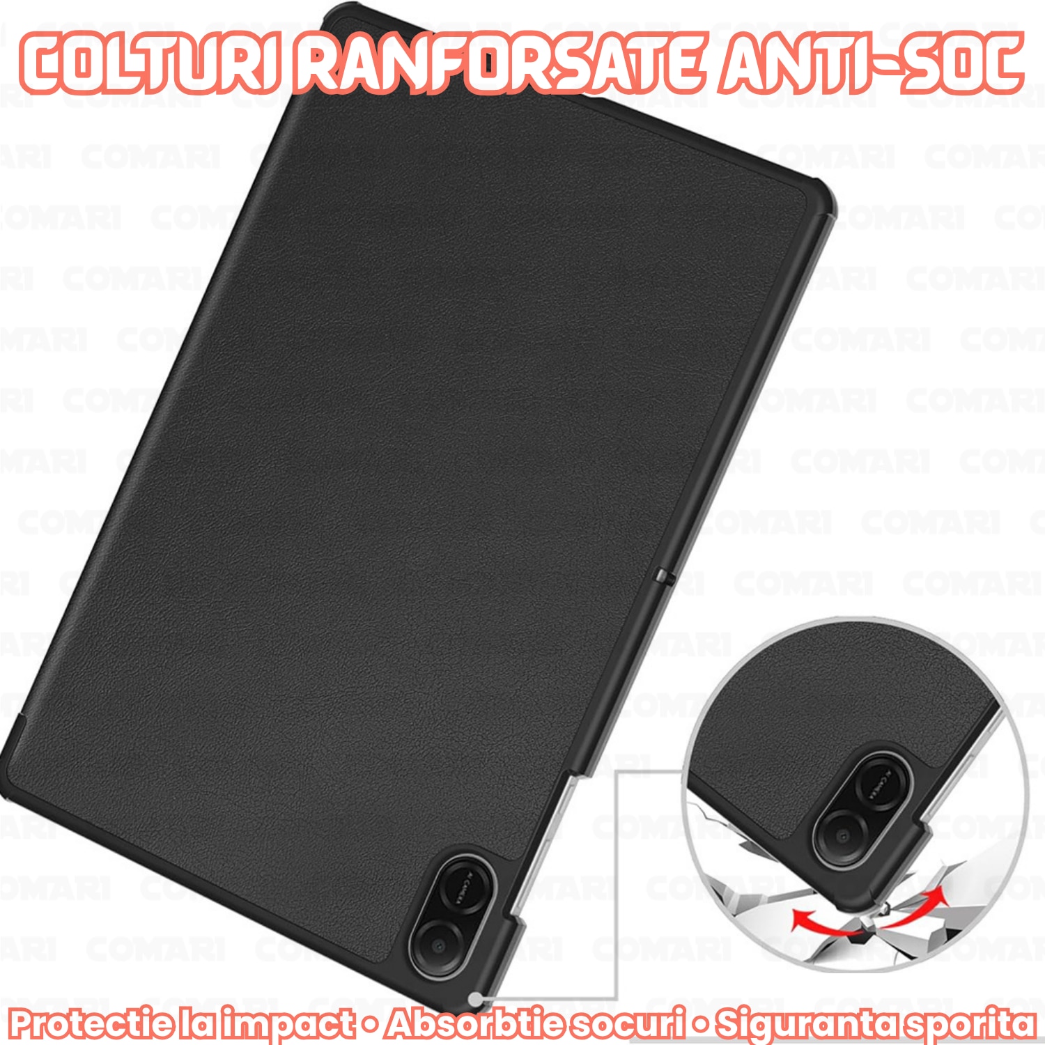 Husa pentru Honor Pad X8a Comari® EliteCover, protectie completa, functie stand multipla, design elegant tip carte, Butterfly