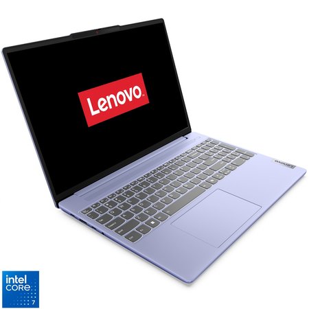 Laptop Lenovo IdeaPad Slim 5 15IRH9R cu procesor Intel® Core™ 7 240H pana la 5.2GHz, 15.3" WUXGA, IPS, 32GB LPDDR5x RAM, 1TB SSD, Intel® Graphics, No OS, Purple