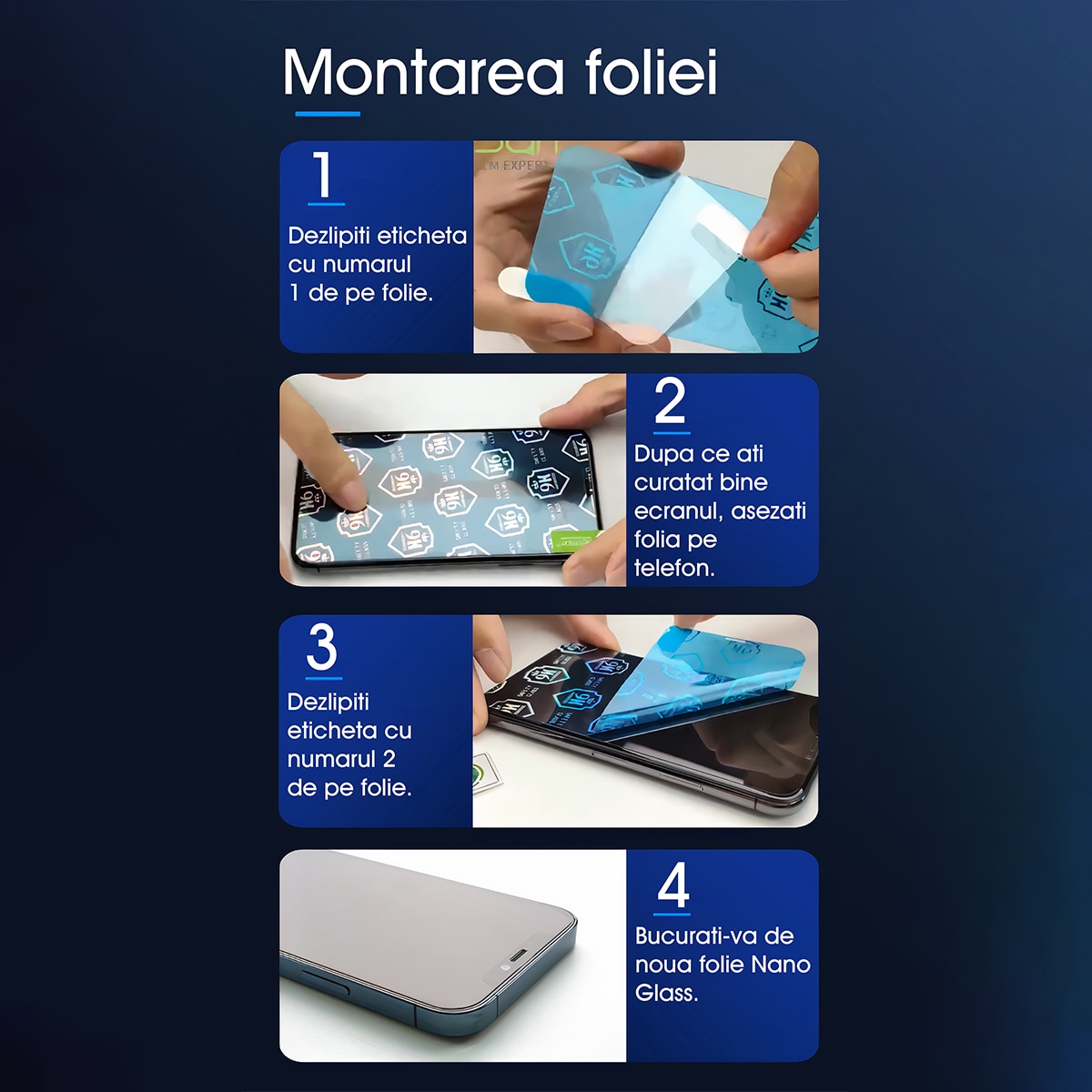 Folie pentru Infinix Hot 60i, Fabrica De Folii®, Folie flexibila ClearShield 9H, Montare usoara, Fabricat in Romania