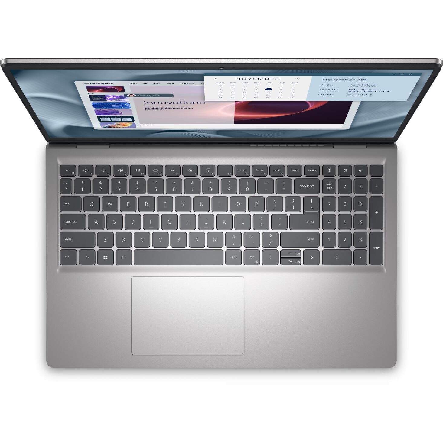 Laptop Dell Pro 15 Essential PV15250, Intel Core i7, 16GB, SSD 512GB, Silver, 15,6"