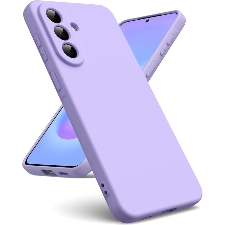 Husa Soft Touch, slim, ALC Mobile, anti soc, compatibila cu Samsung Galaxy A57, Lila Tpu