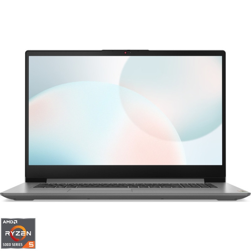 Laptop Lenovo IdeaPad 3 17ABA7, Procesor AMD Ryzen 5, 24GB RAM, 512GB SSD, Arctic Grey, 17.3''