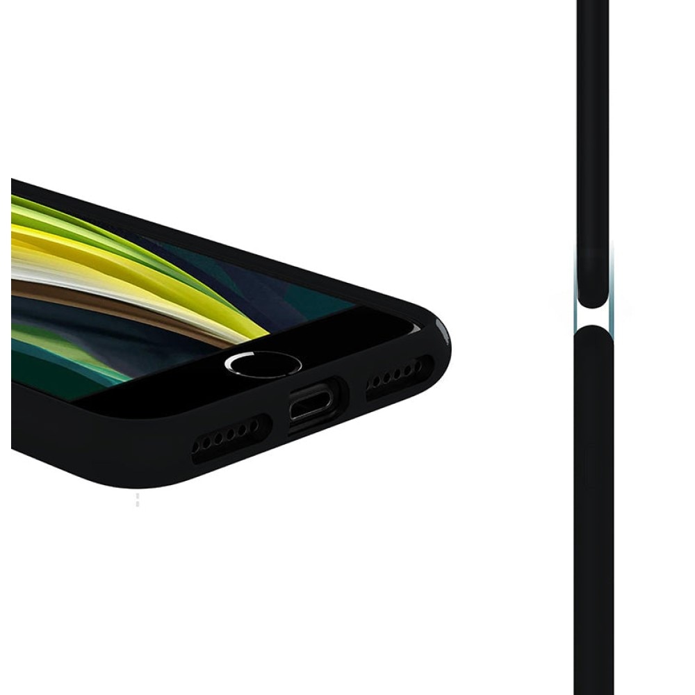 Husa CASEY STUDIOS™ pentru Apple iPhone X / XS, Soft Silicone Premium, Microfibra in Interior, Negru, de Protectie, Ultra Slim, pentru Incarcare Wireless, Margini Ridicate pentru Protectia Ecranului si a Camerelor