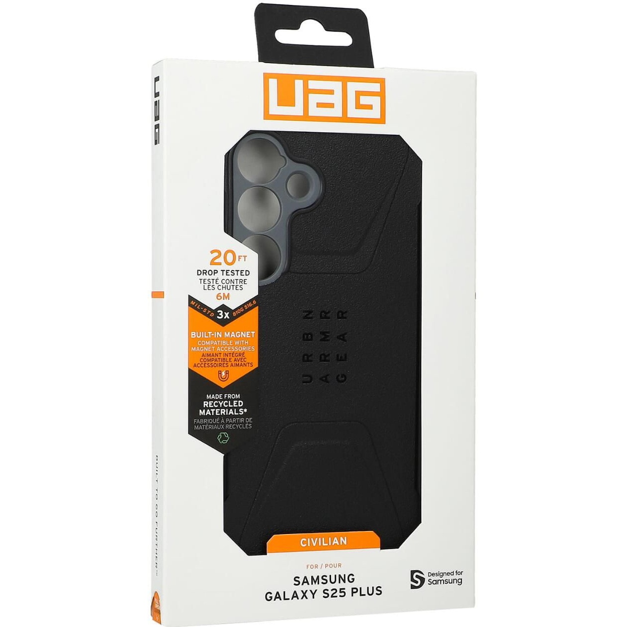 Husa de protectie UAG Civilian Pro Magnetic pentru Samsung Galaxy S25 Plus Black